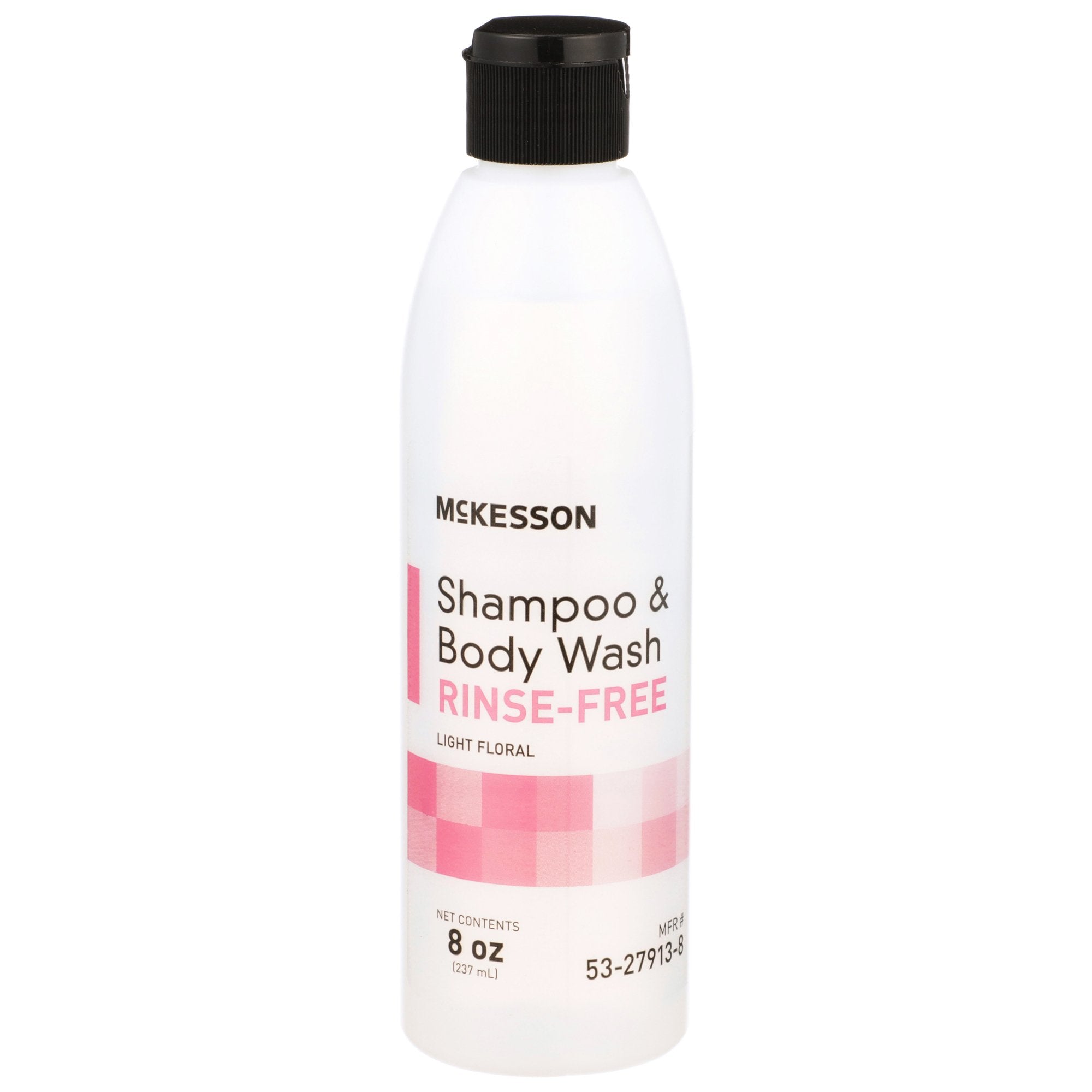 Rinse Free Shampoo and Body Wash McKesson 8 oz. Flip Top Bottle Light Floral Scent