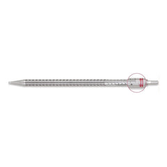 McKesson Serological Pipette 25 mL 0.2 mL Graduation Increments / 10 mL Negative Graduations Sterile