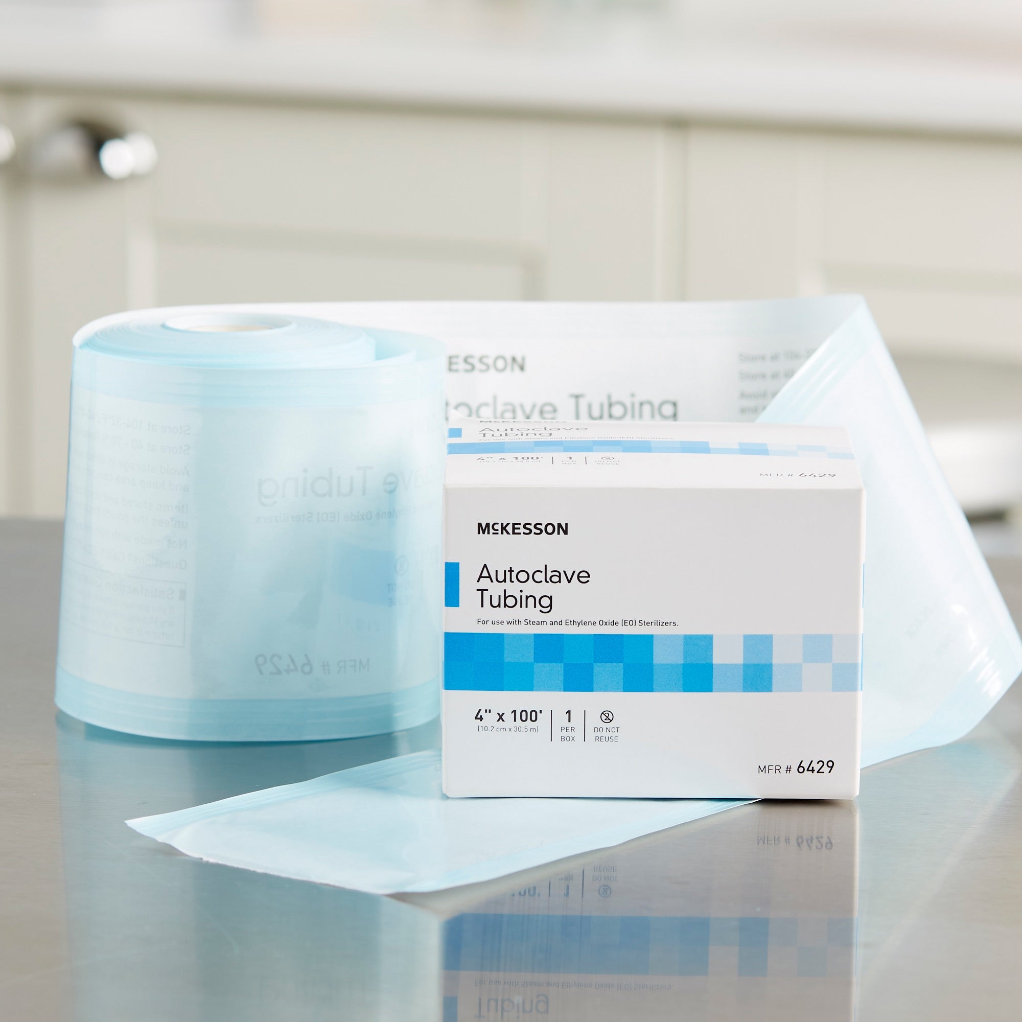 mckesson sterilization tubing 4 inch x 100 foot packaging type box
