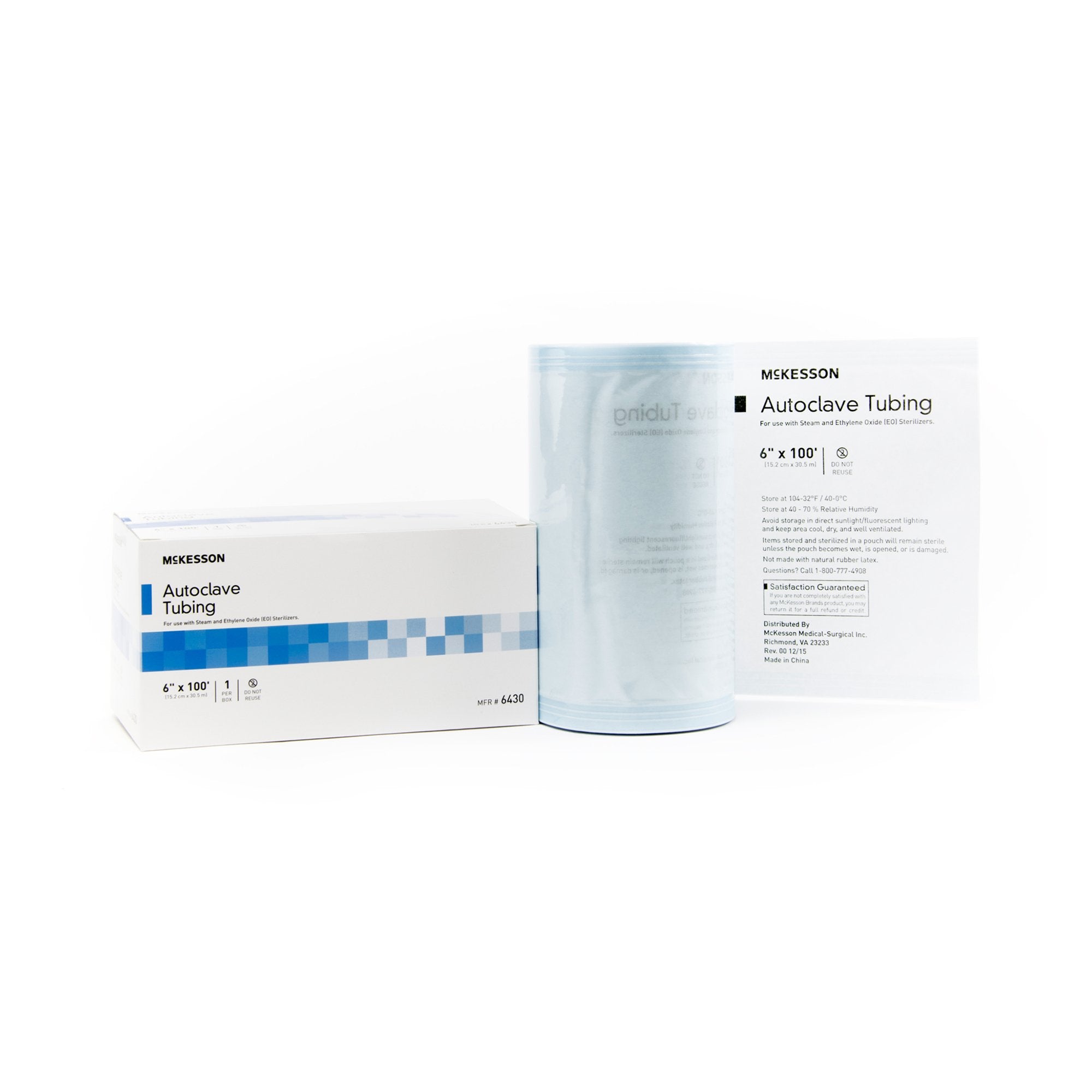 McKesson Sterilization Tubing 6 Inch X 100 Foot