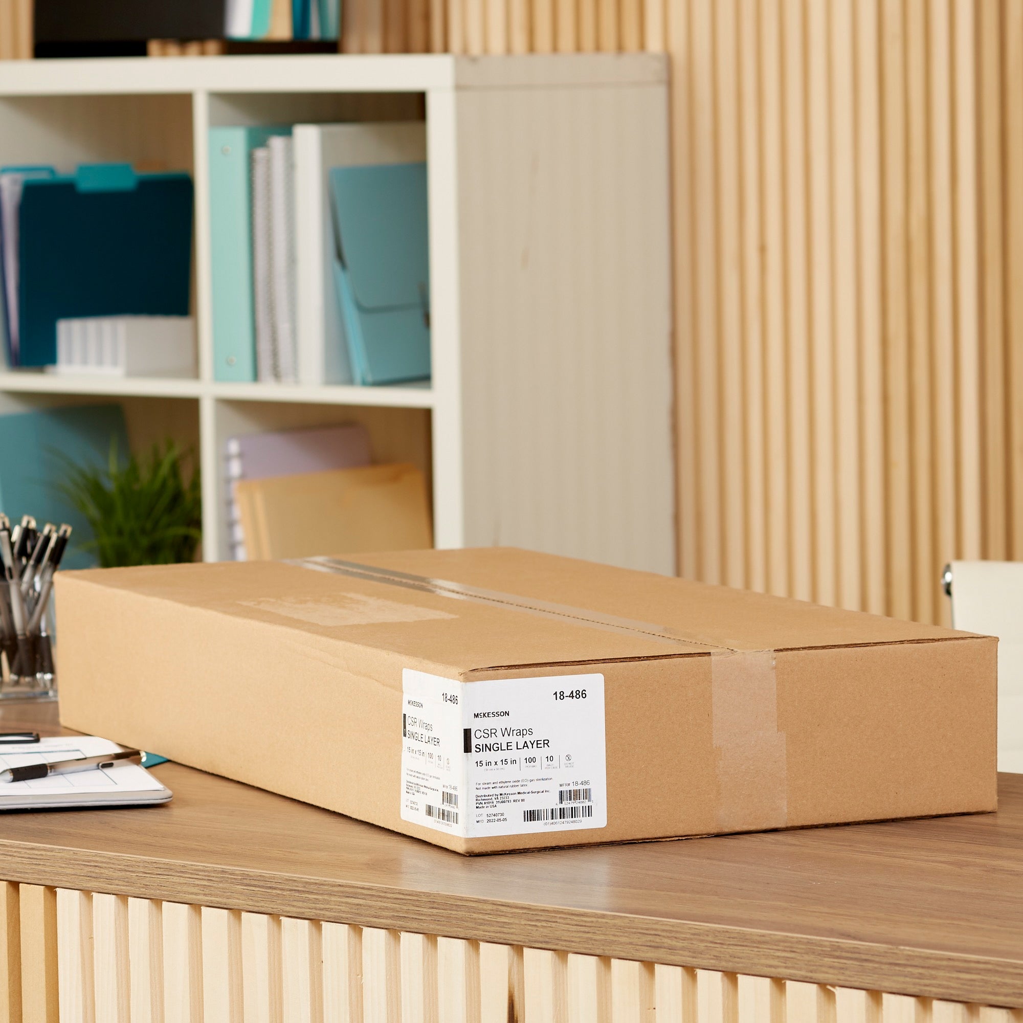 mckesson sterilization wrap blue 15 x 15 inch single layer cellulose steam eo gas packaging type box