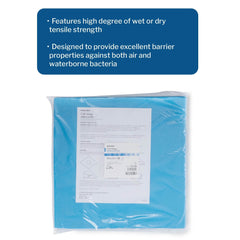 mckesson sterilization wrap blue 15 x 15 inch single layer cellulose steam eo gas packaging type box