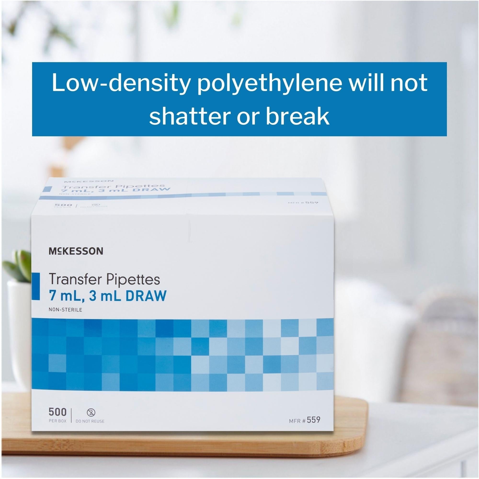 mckesson transfer pipette 7 5 ml 0 5 to 3 ml graduation increments nonsterile packaging type box