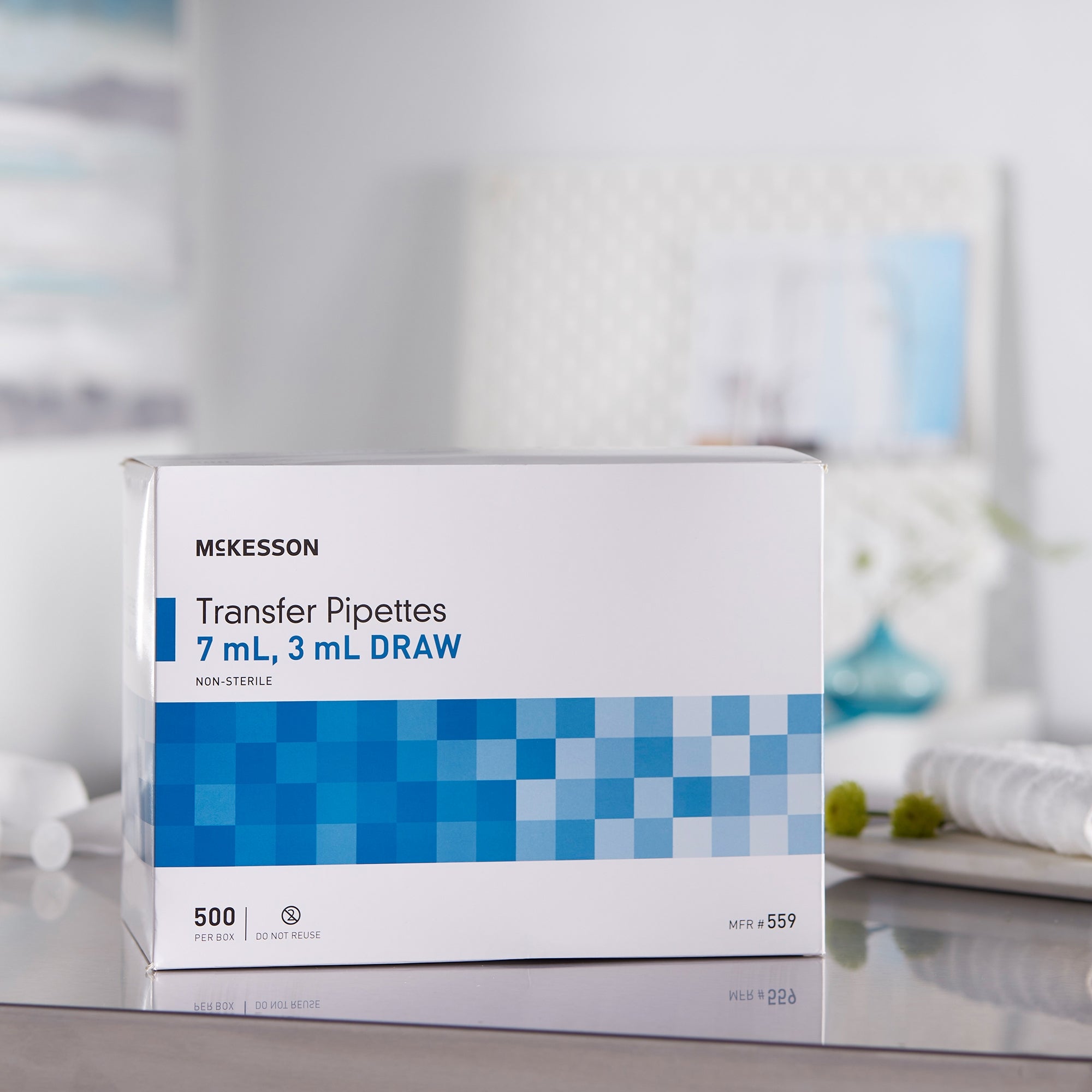 mckesson transfer pipette 7 5 ml 0 5 to 3 ml graduation increments nonsterile packaging type box