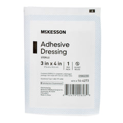 mckesson white adhesive dressing 3 x 4 inch mckesson non adherent dressing with adhesive mk1086175bx