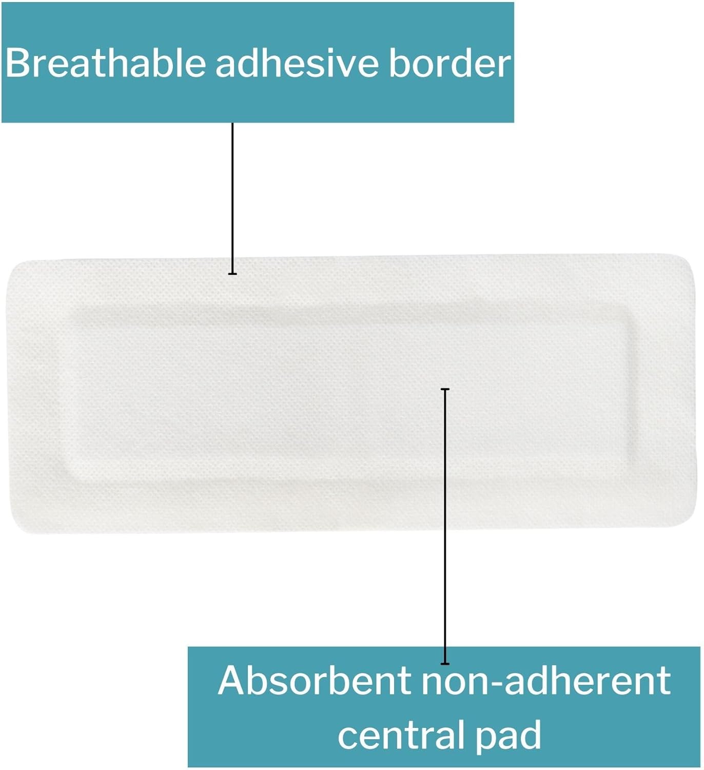 mckesson white adhesive dressing 4 x 10 inch mckesson island dressing mk488925bx