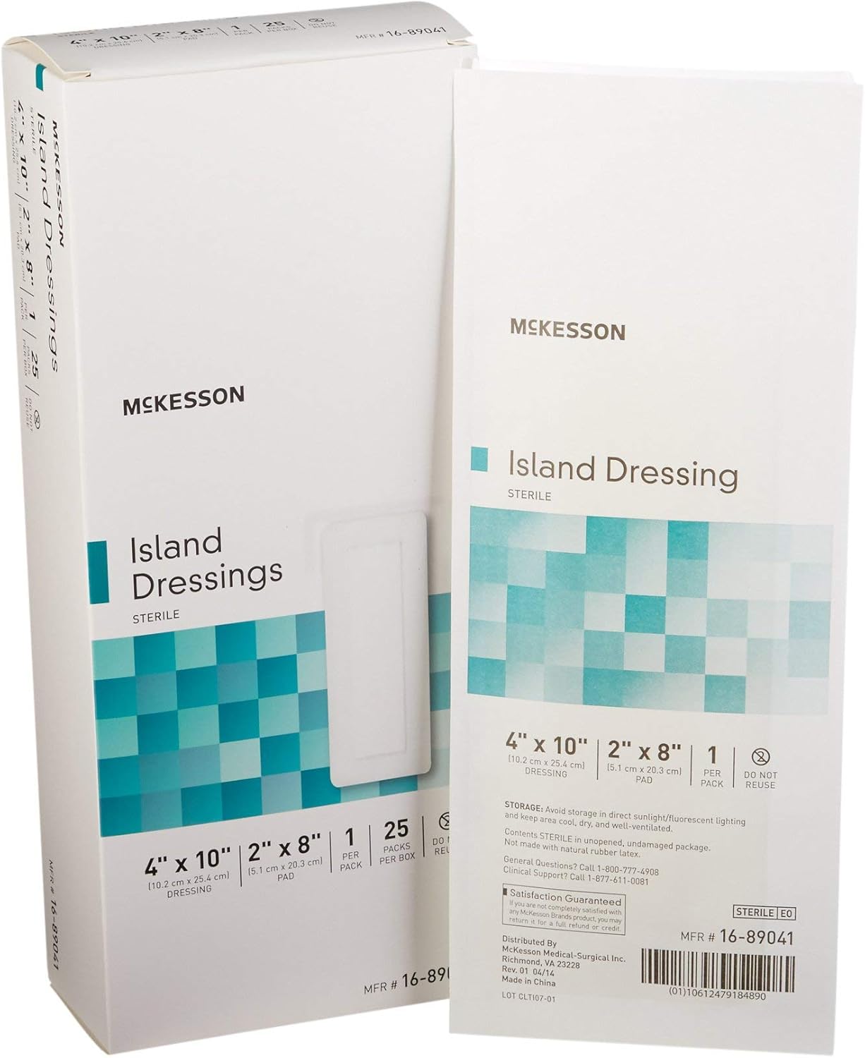 mckesson white adhesive dressing 4 x 10 inch mckesson island dressing mk488925bx
