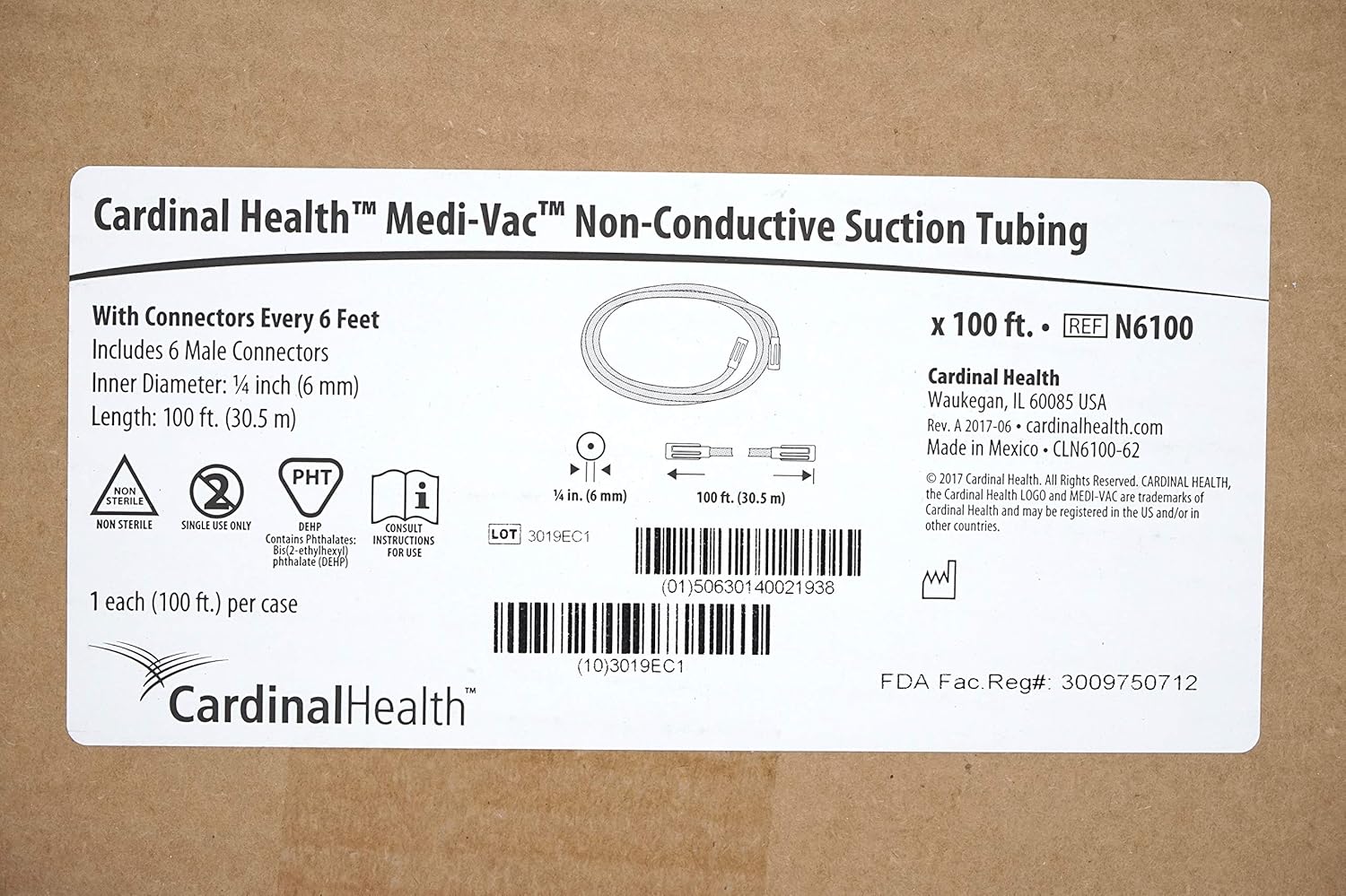 tubing for medical vacuum