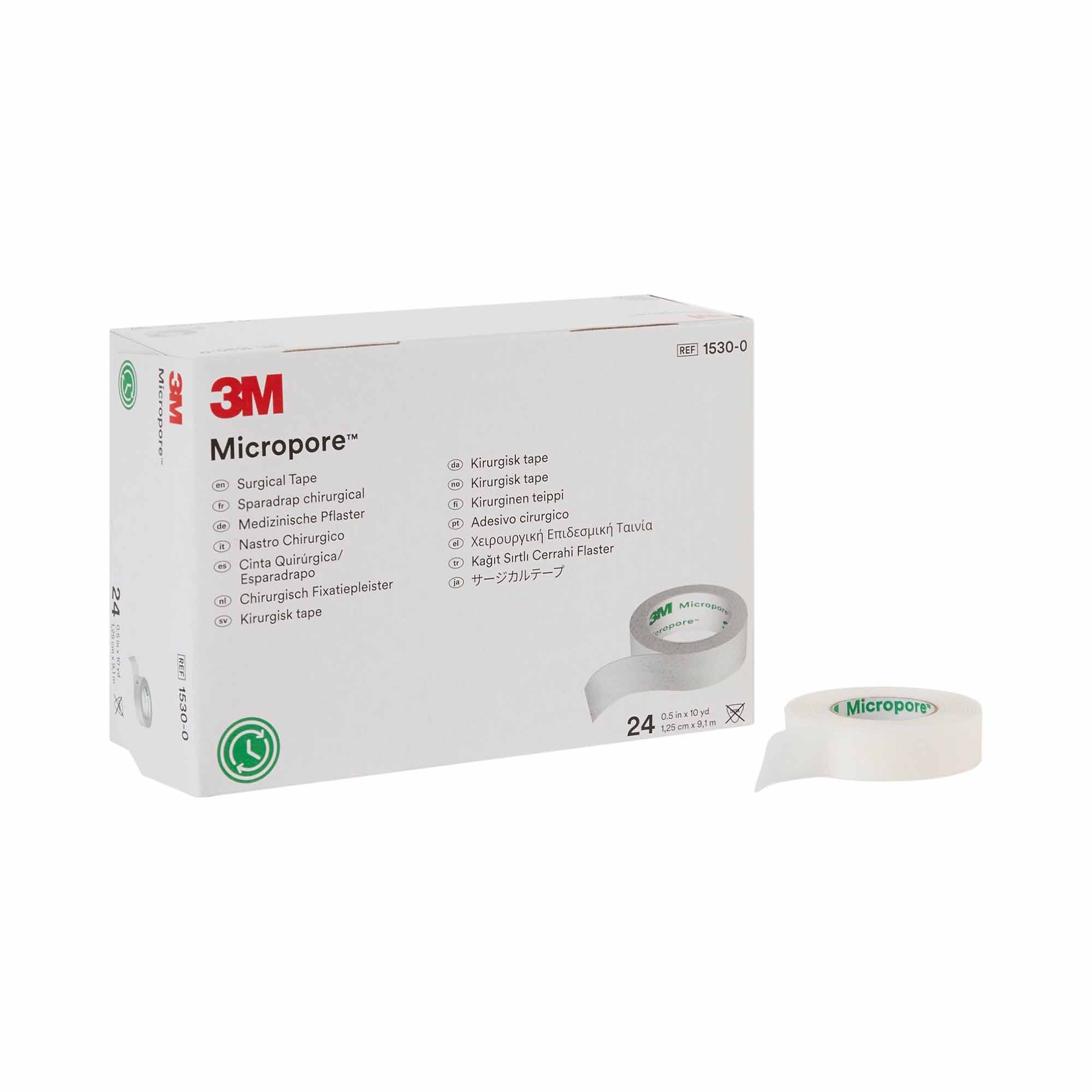 Medical Tape 3M Micropore White 1/2 Inch X 10 Yard Paper NonSterile