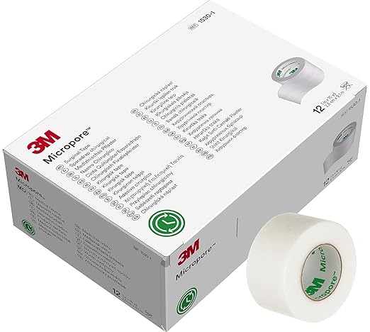 medical tape 3m transpore white white 3 inch x 10 yard plastic nonsterile packaging type box
