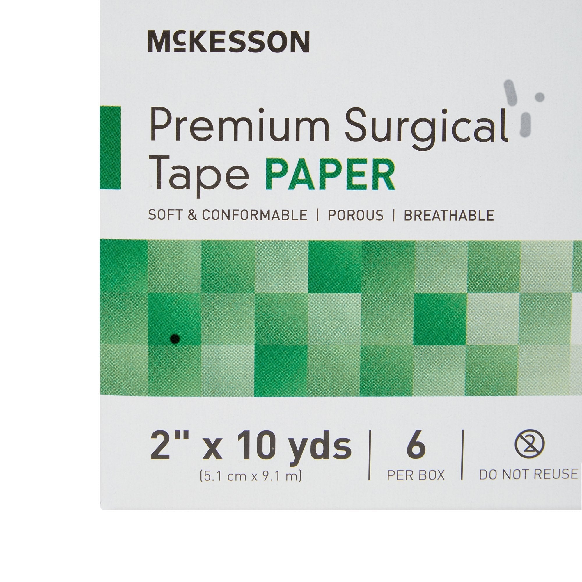 medical tape mckesson white 2 inch x 10 yard paper nonsterile packaging type box