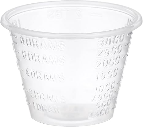 medicine cup 1 oz clear plastic disposable nonsterile packaging type case