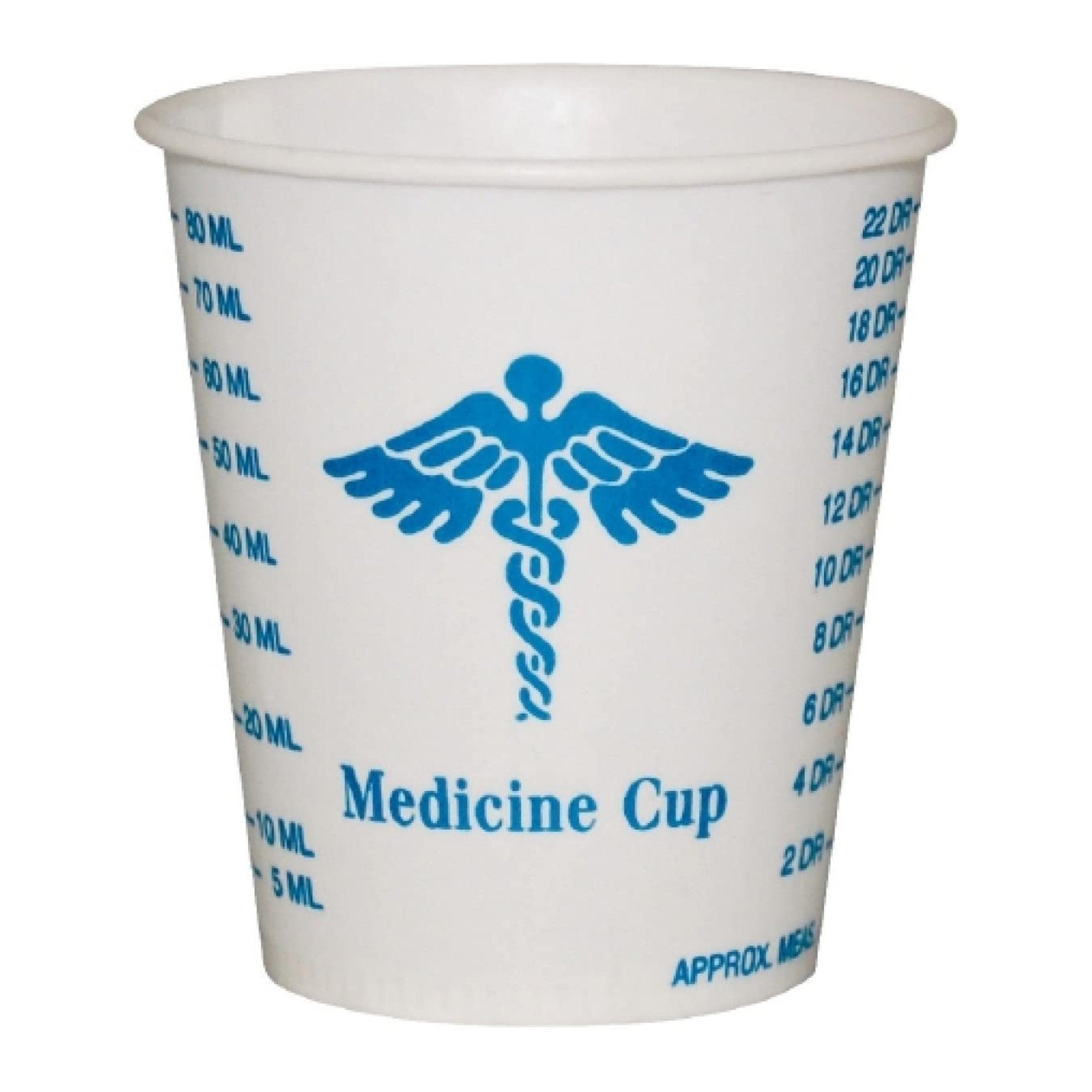 Medicine Cup Solo 3 oz. Medical Print Wax Coated Paper Disposable NonSterile