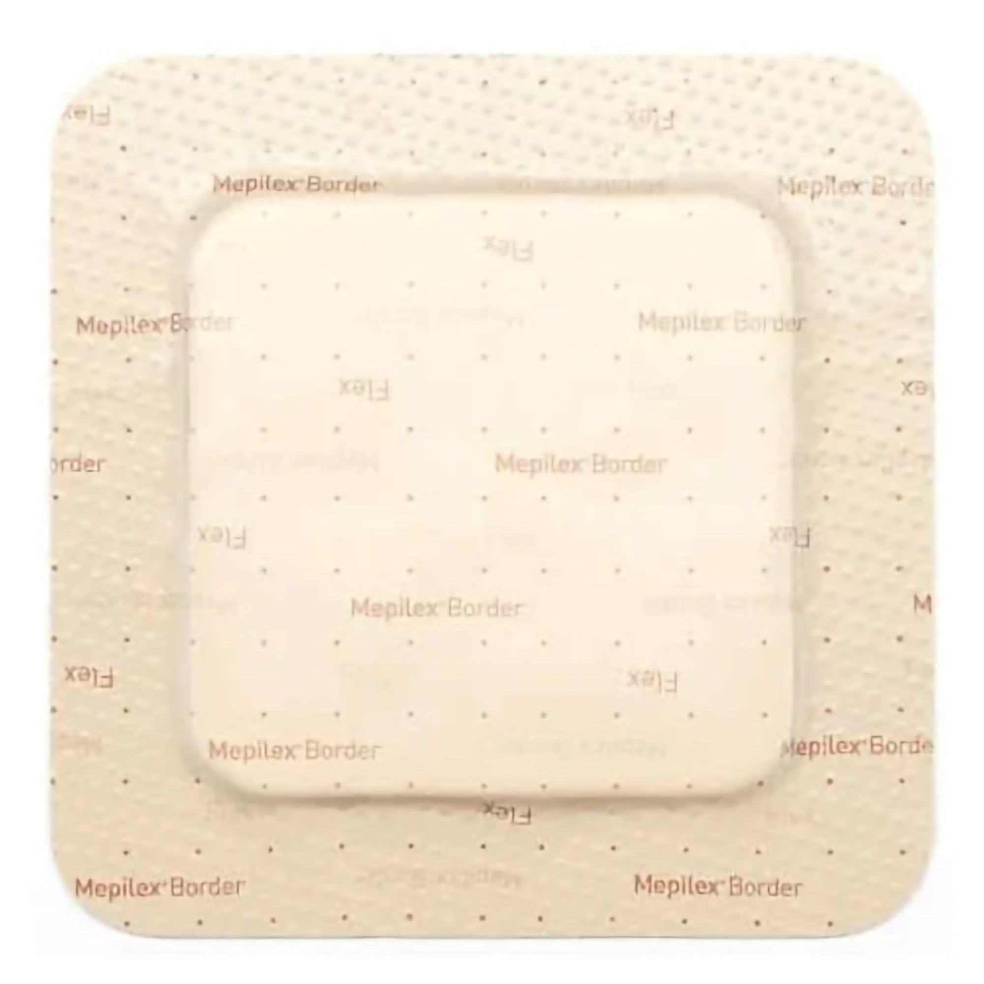 Foam Dressing Mepilex Border Flex 3 X 3 Inch With Border Film Backing Silicone Adhesive Square Sterile