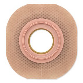 Ostomy Barrier New Image FlexTend Precut, Extended Wear Adhesive Tape Borders 44 mm Flange Green Code System 1 Inch Opening