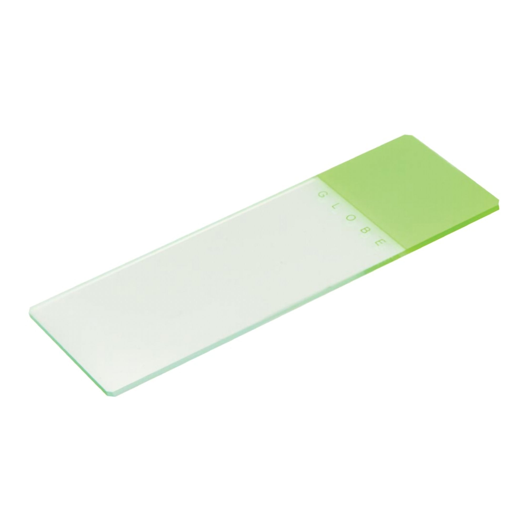 Microscope Slide Globe 1324 Series 25 X 75 X 1.1 mm Green Frosted End