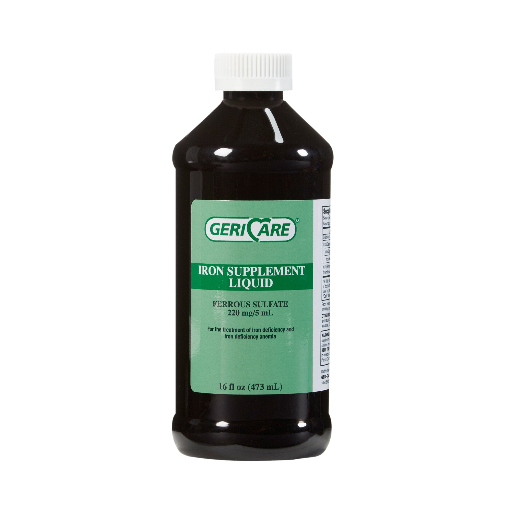 Mineral Supplement Geri Care Iron 220 mg Strength Liquid 16 oz.