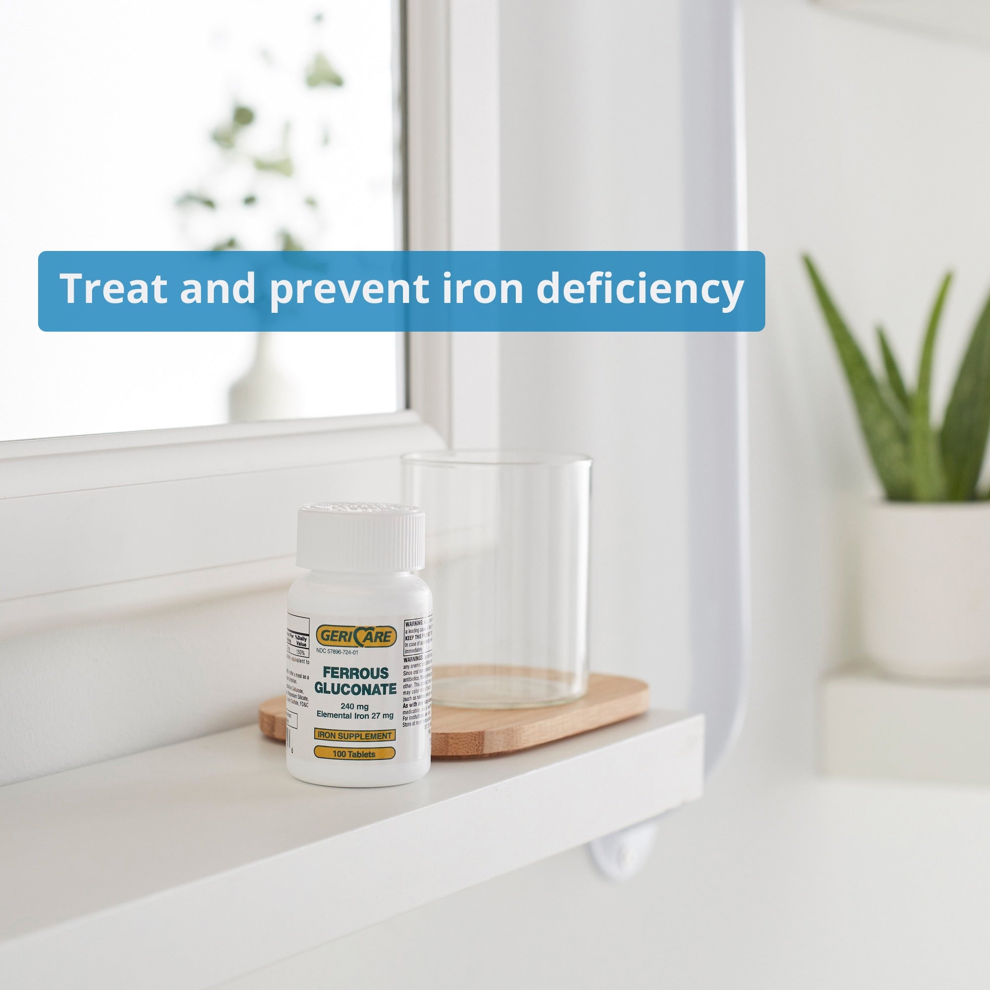 mineral supplement geri care iron 240 mg strength tablet 100 per bottle packaging type case
