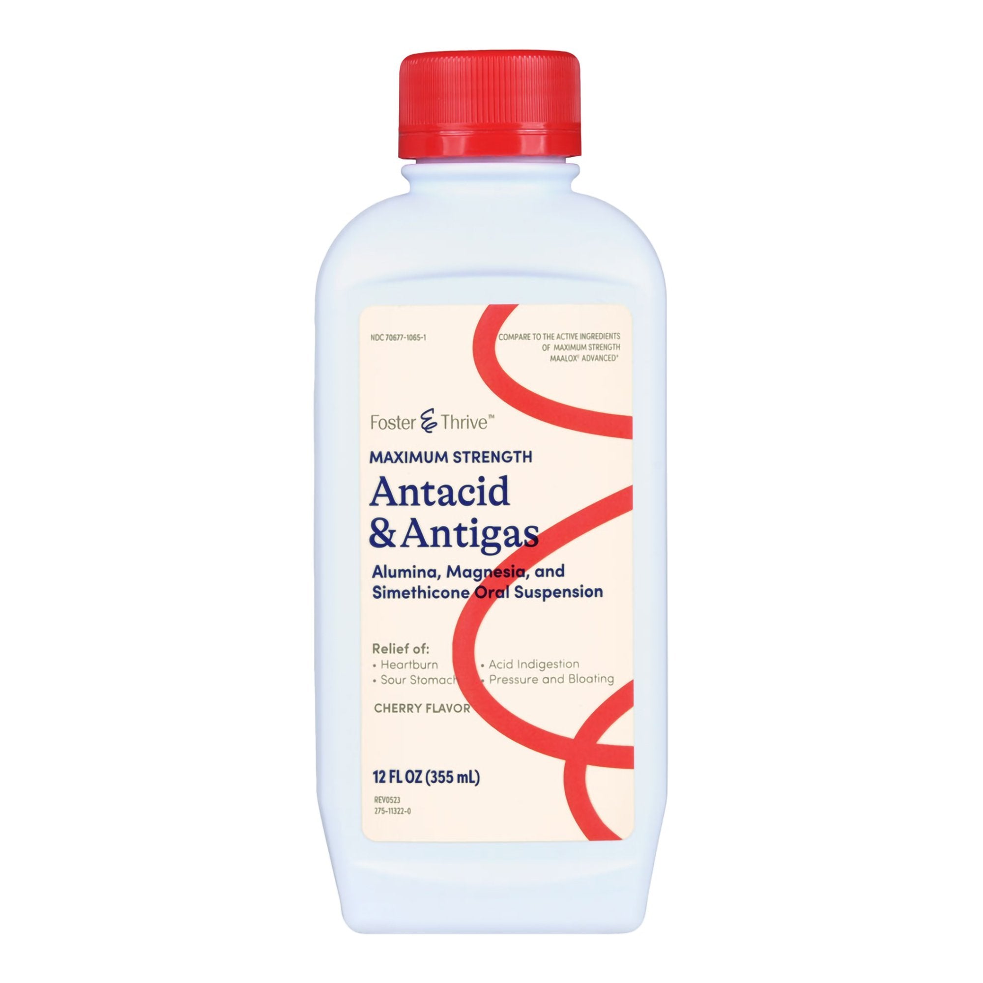 Antacid Foster & Thrive 400 mg - 40 mg Strength Liquid 12 oz.