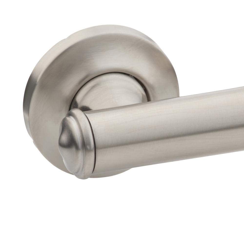 moen elegance grab bar 16 brushed nickel w grip pads