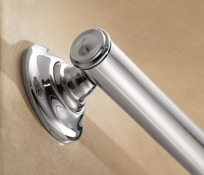 moen elegance grab bar 16 chrome w grip pads