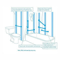 moen grab bar 32 securemount peened concealed screws