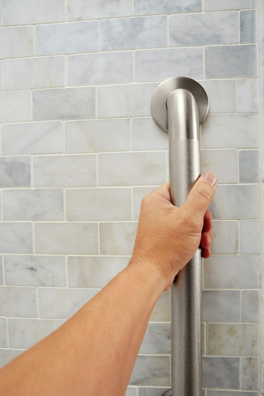 moen grab bar 42 securemount polished stainless cnceal scrw