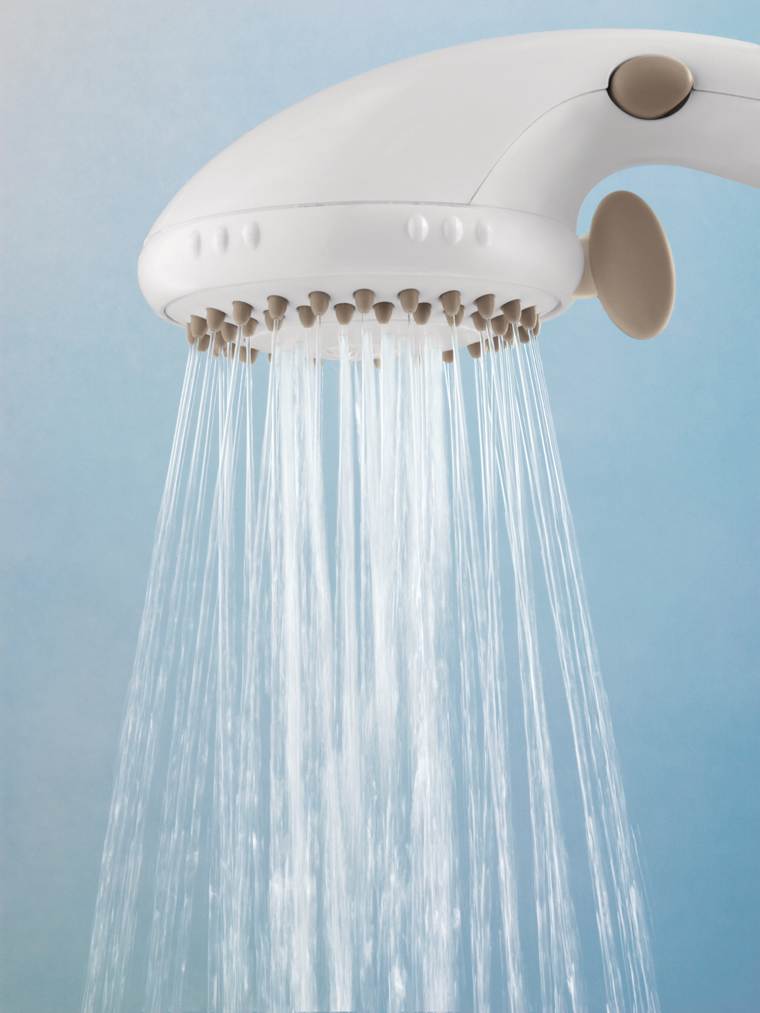 moen shower head hand held w pause control white