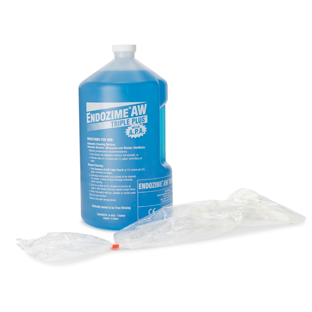 multi enzymatic instrument detergent endozime aw triple plus with apa liquid 1 gal jug tropical scent packaging type case