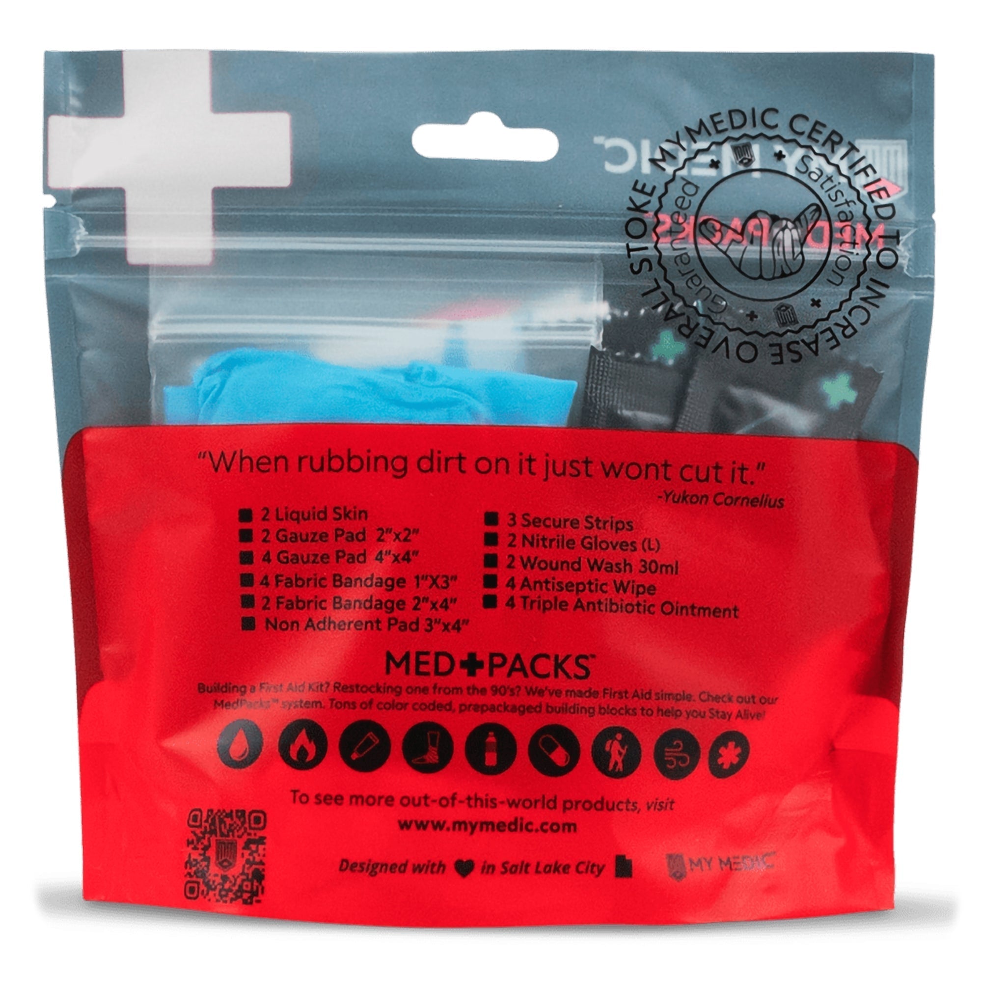 my medic med packs first aid kit for cuts scrapes emergency supplies in portable pouch my medic med packs cuts and scrapes first aid kit mk1207803ea