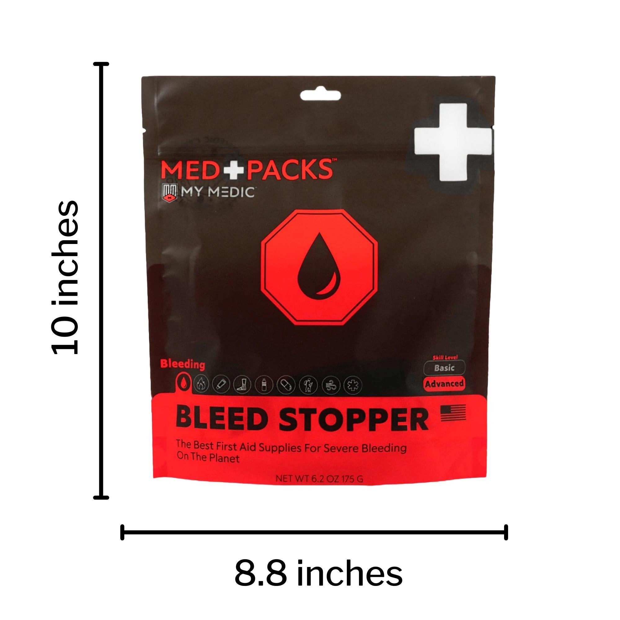 my medic med packs first aid kit to stop bleeding emergency supplies in portable pouch my medic med packs bleed stopper first aid kit mk1207741ea