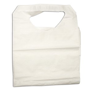 Bib Dynarex Tie Closure Disposable Polyethylene / Tissue