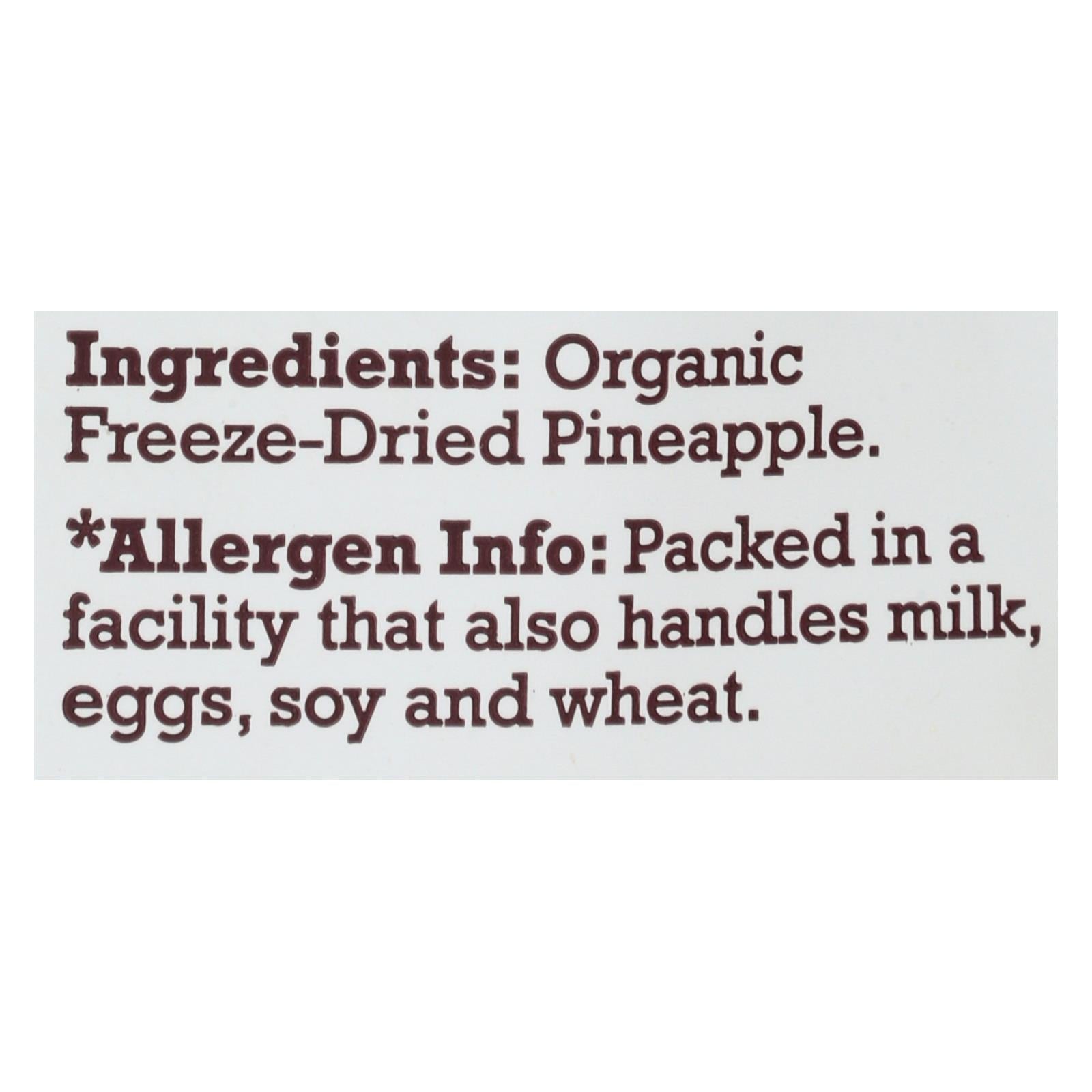 natierra freeze dried pineapples case of 12 1 5 oz