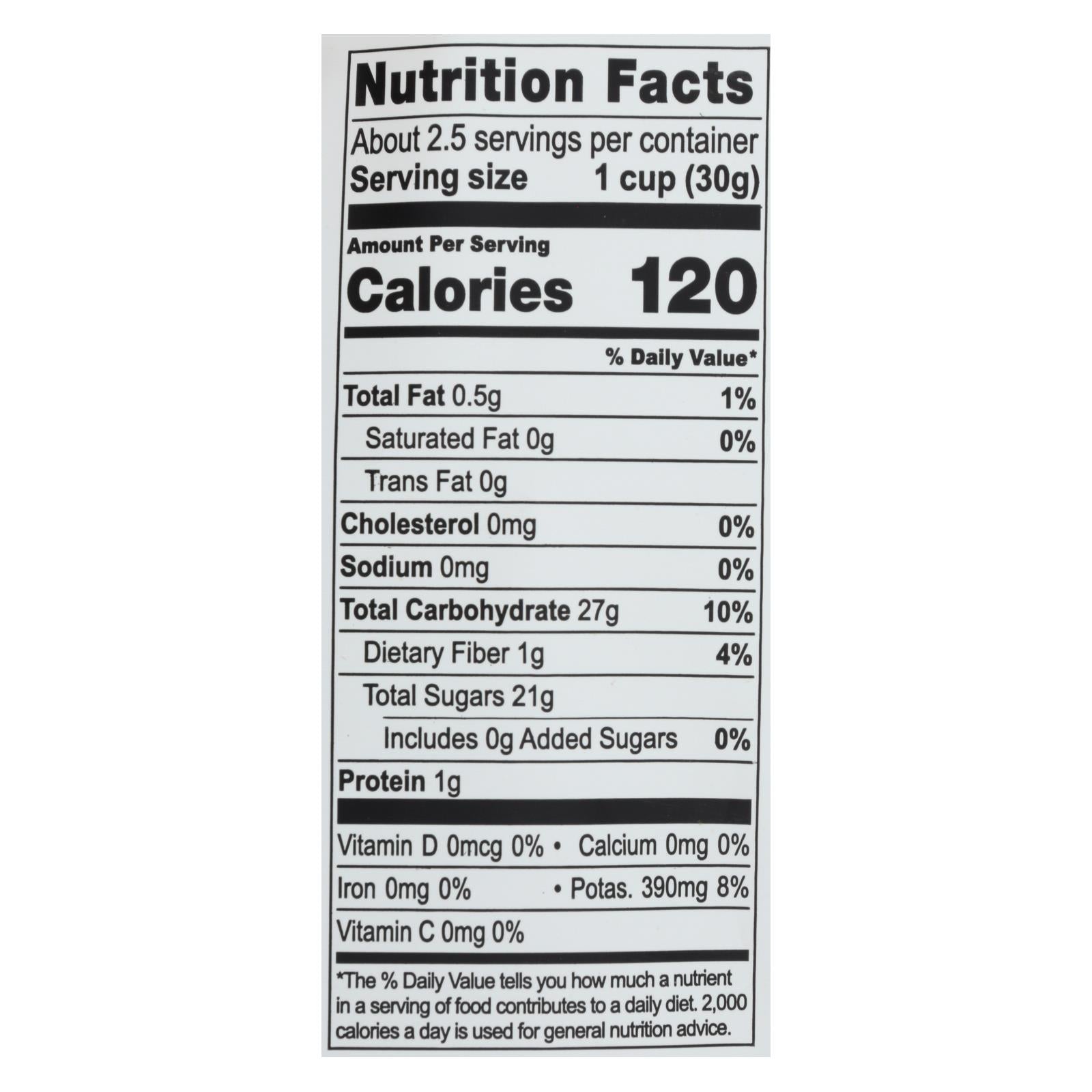 natierra organic freeze dried raw banana case of 12 2 5 oz