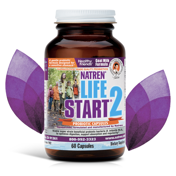natren life start 2 probiotics for adults 60 vegetarian capsules