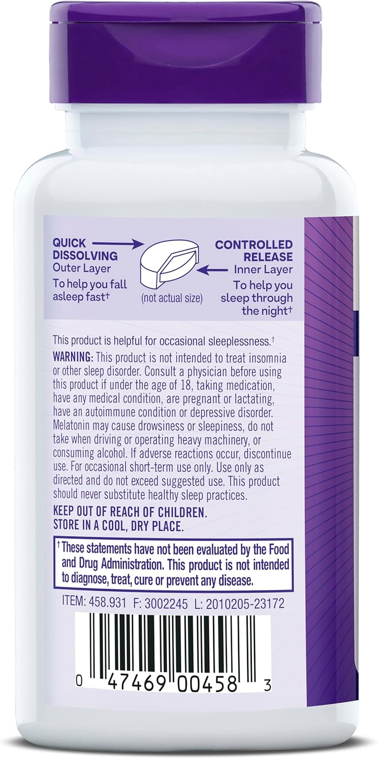 natrol melatonin time release 3 mg 100 tablets