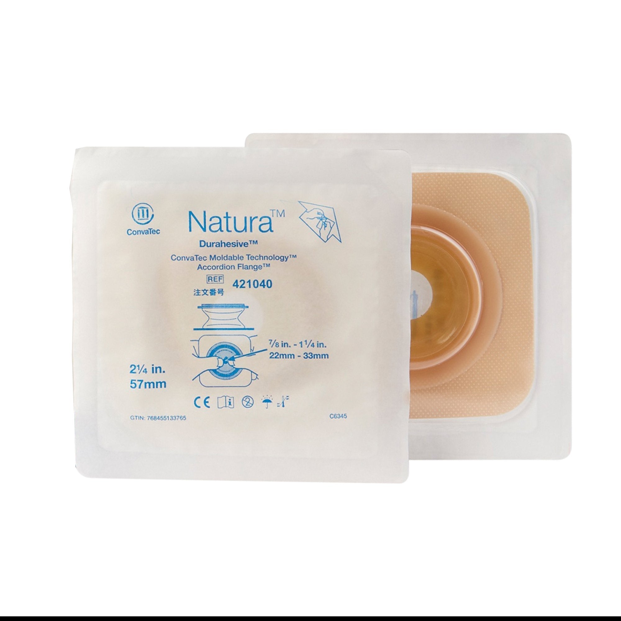 natura skin barrier 2 1 4 inch flange natura ostomy barrier mk1087911ea
