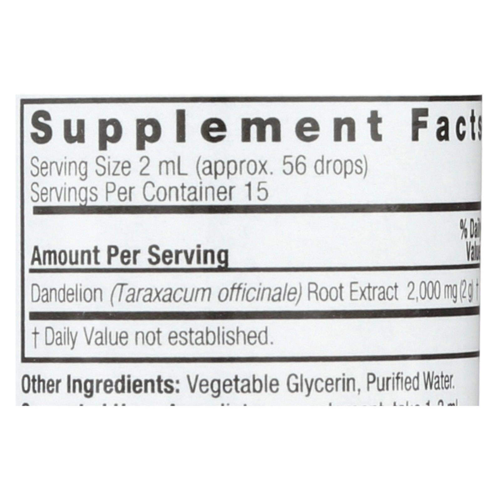 natures answer af dandelion root 1 fl oz