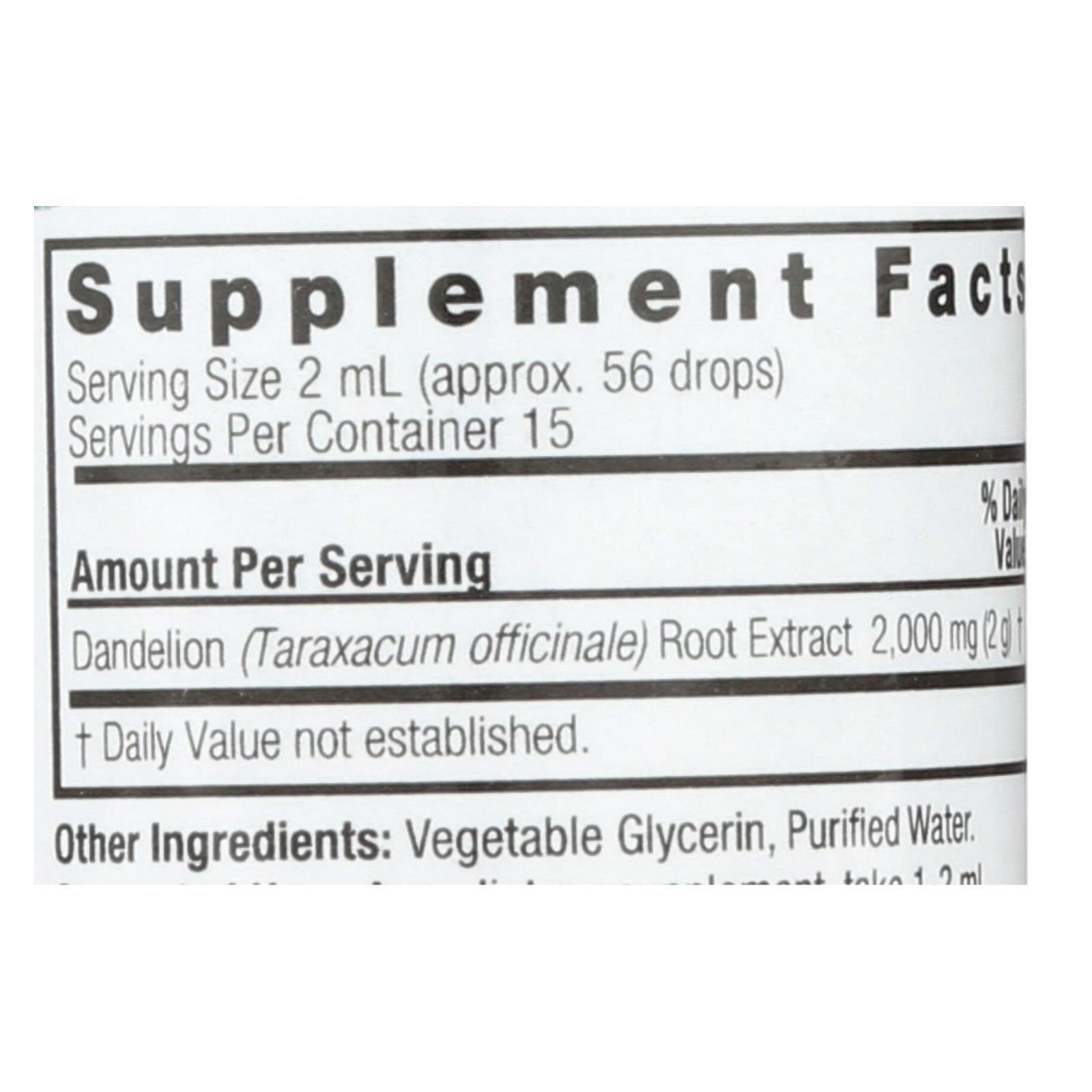 natures answer af dandelion root 1 fl oz