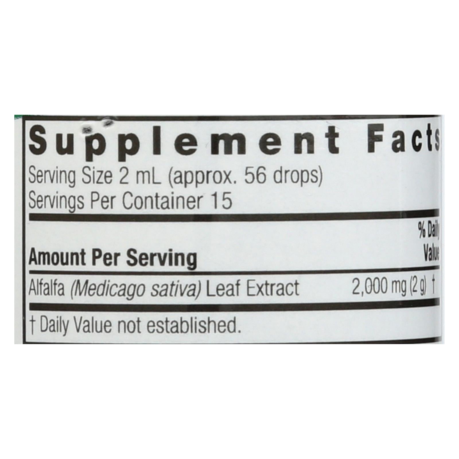 natures answer alfalfa herb 1 fl oz