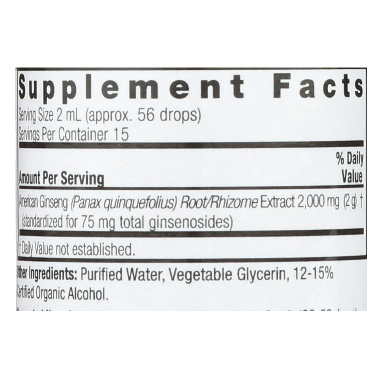 natures answer american ginseng root 1 fl oz