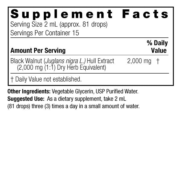 natures answer black walnut hulls alcohol free 1 fl oz