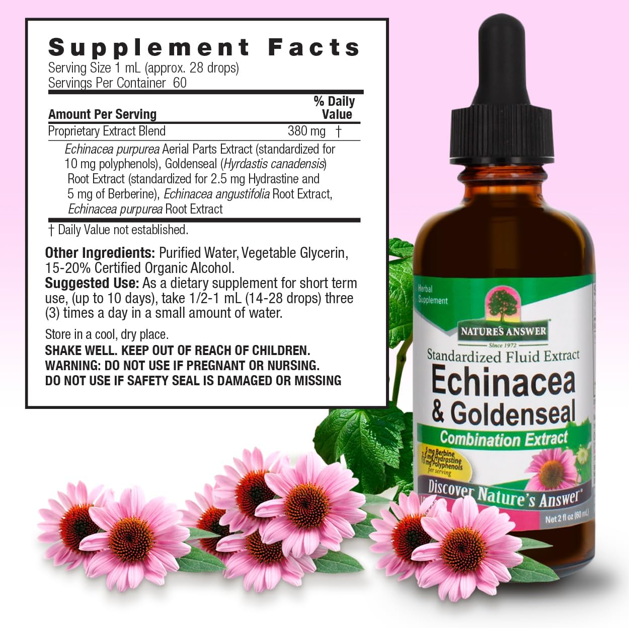 natures answer echinacea and goldenseal 1 oz