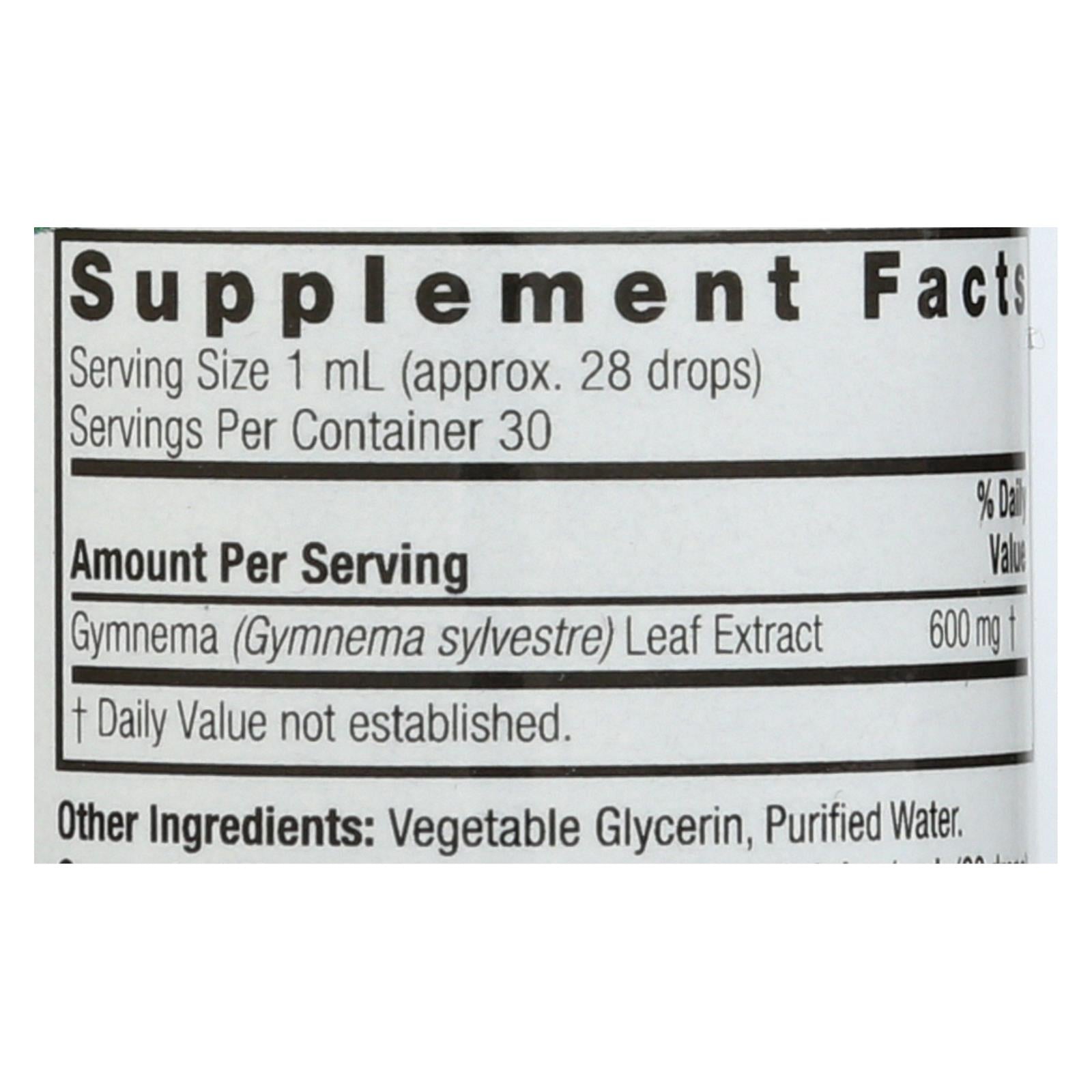 natures answer gymnema leaf alcohol free 1 fl oz