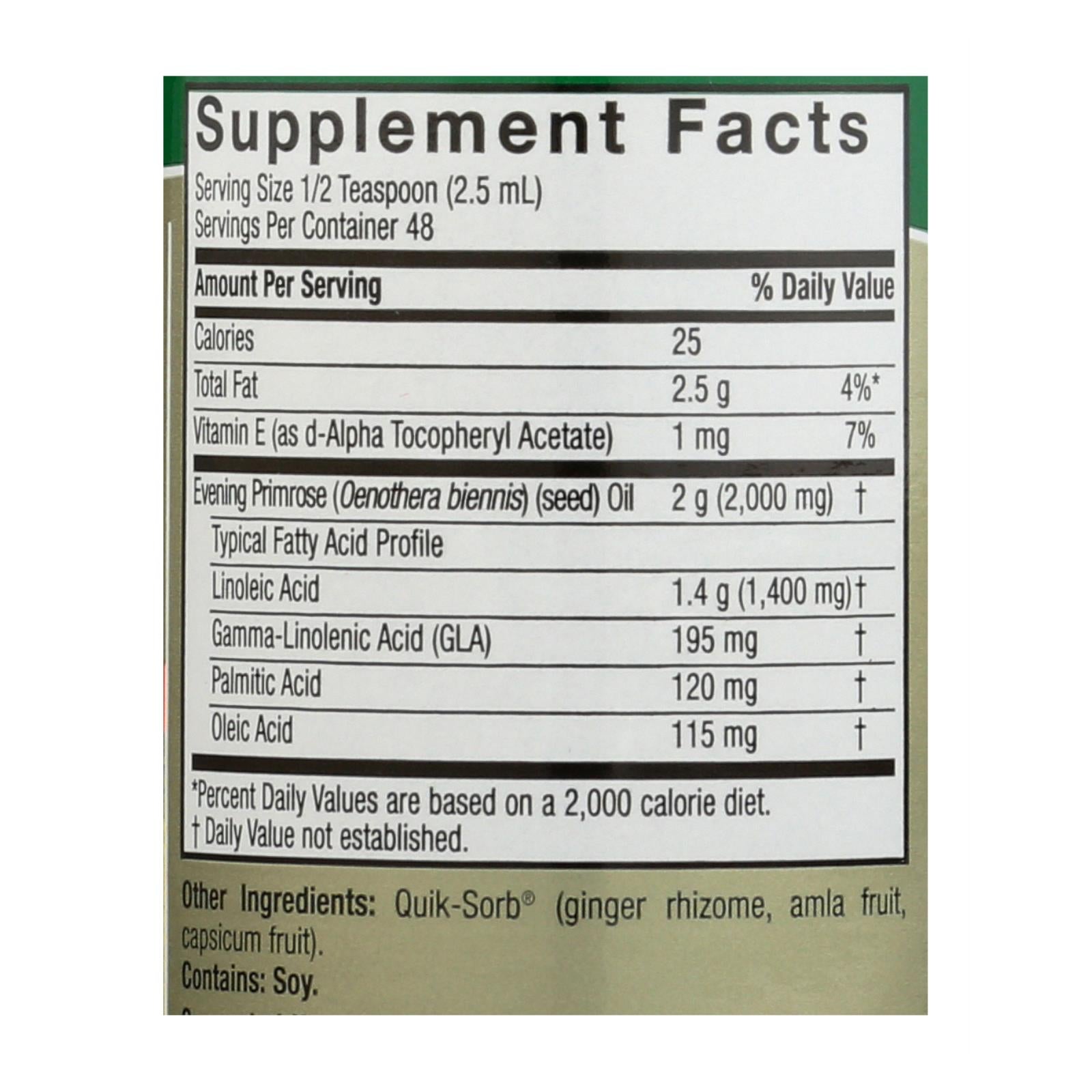 natures answer liquid evening primrose oil 4 fl oz