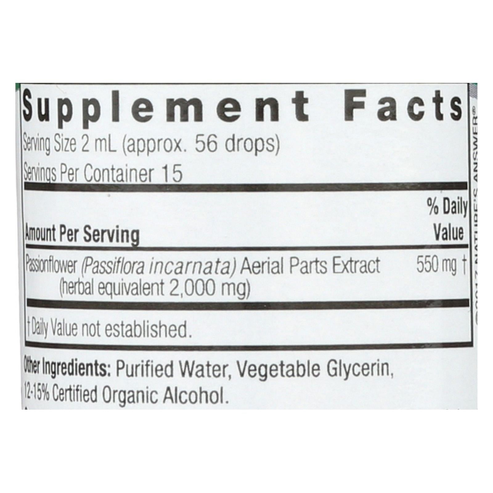 natures answer passionflower herb 1 fl oz
