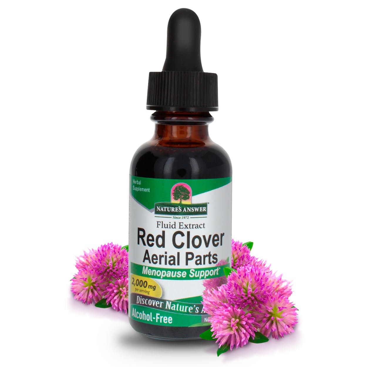 natures answer red clover tops extract alcohol free 1 oz