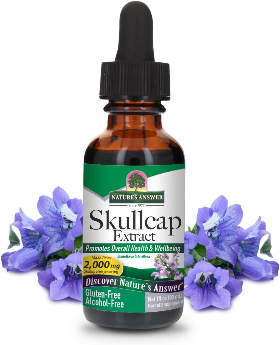 natures answer skullcap herb alcohol free 1 fl oz
