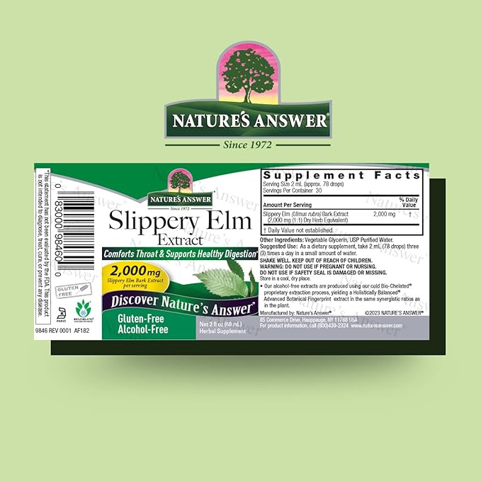 natures answer slippery elm inner bark 2 fl oz
