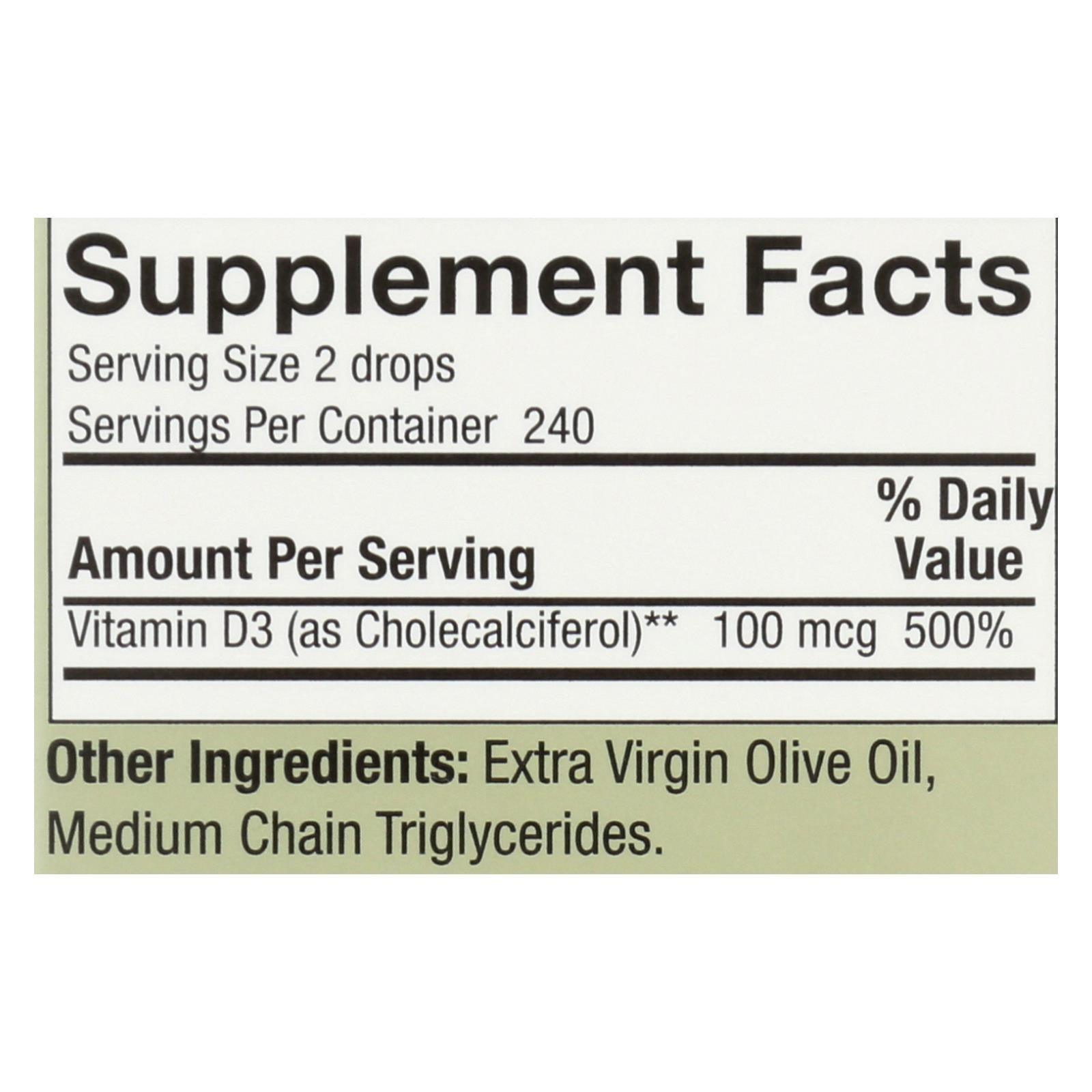 natures answer vitamin d 3 drops 4000 iu 0 5 fl oz